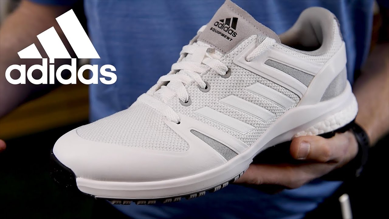 Adidas EQT SL - L&ouml;parinspirerad komfort i en spikl&ouml;s golfsko | Dormy Golf