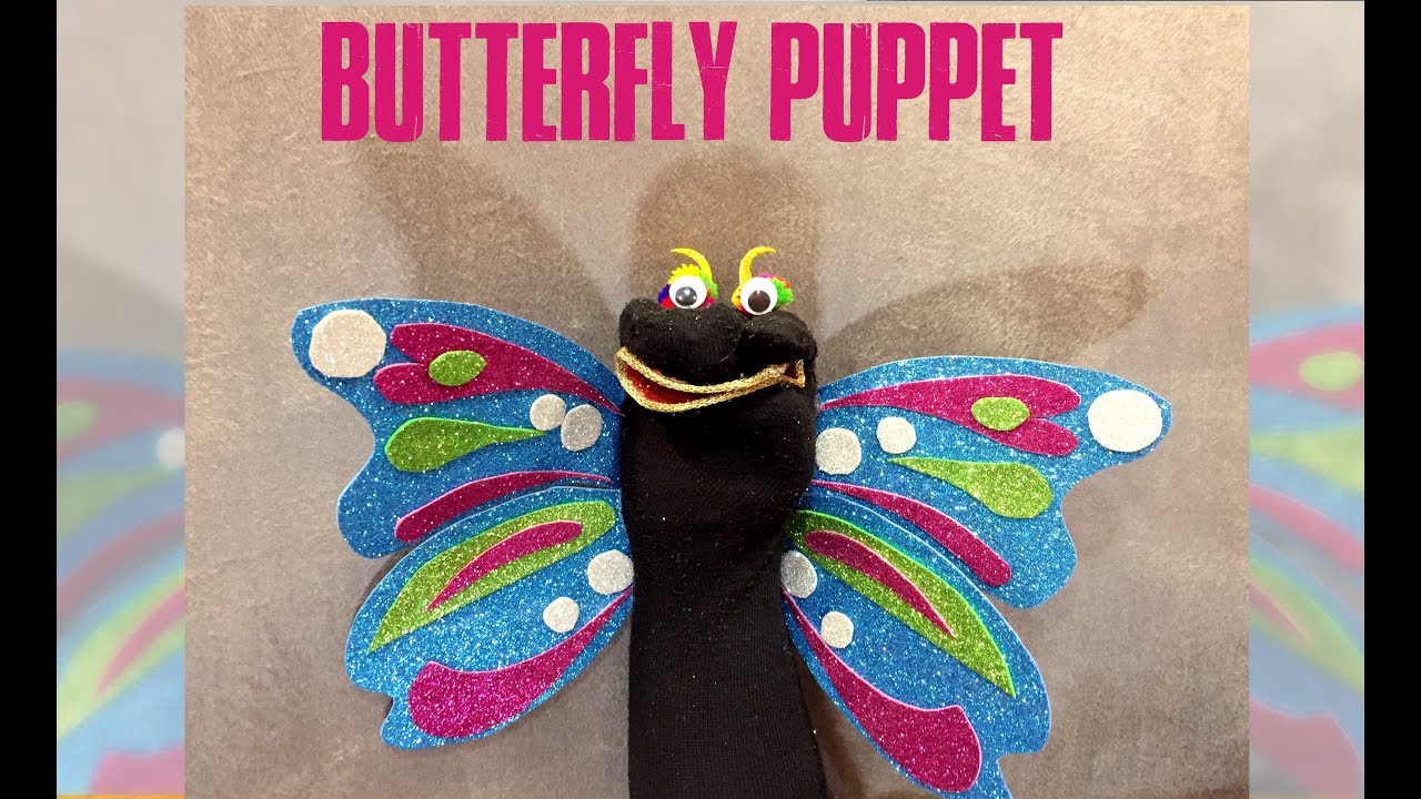 How to make Butterfly Puppet | DIY | Apna Craft
