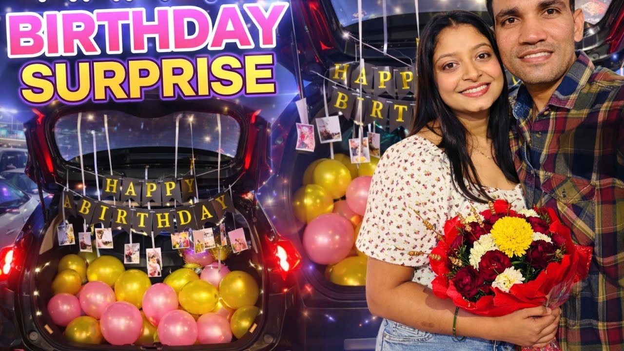 Birthday Surprise to my Wife 🎁 | Toffy ka Birthday Celebration 🎉 | Wife  Birthday Vlog