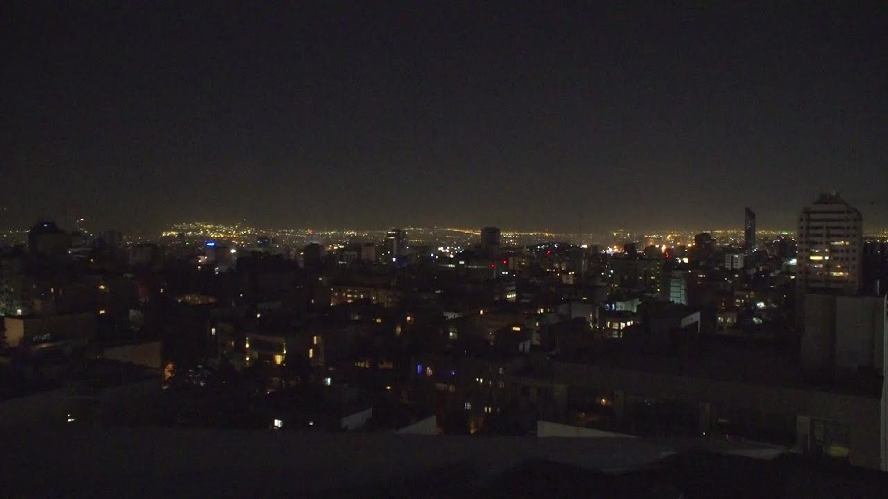View of Tehran at night after authorities urged evacuation | AFP
