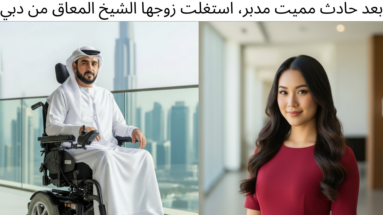 بعد حادث مميت مدبر، استغلت زوجها الشيخ المعاق من دبي