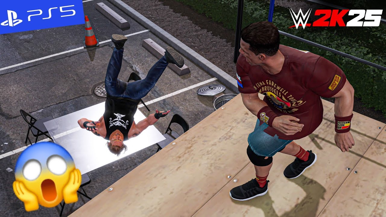 WWE 2K25 — Беспощадная месть Джона Сины: Леснар пробивает стекло | PS5