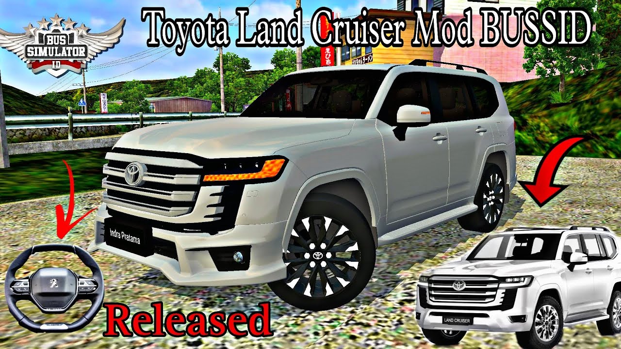 Toyota Land Cruiser Mod BUSSID ||car mod bussid |Bussid mod