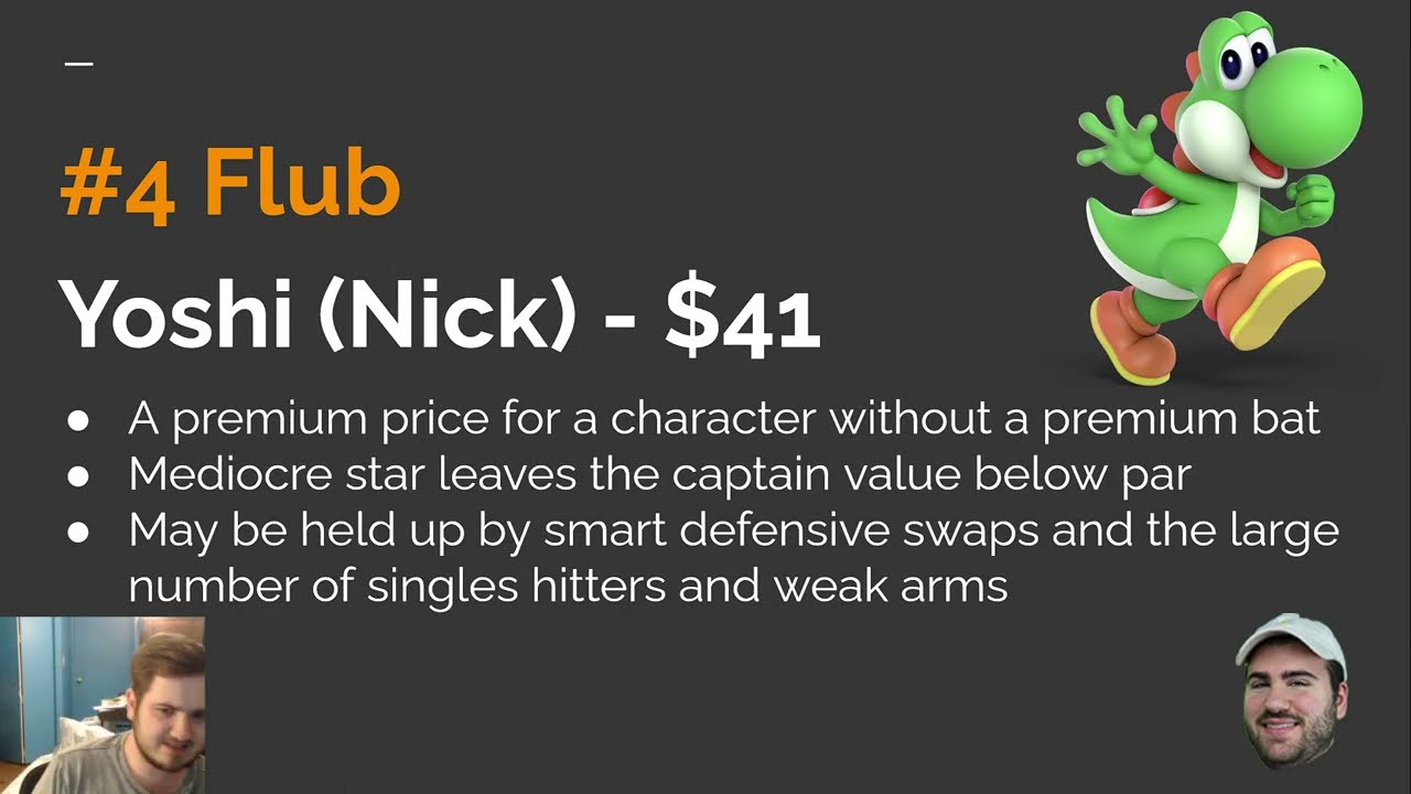 FLUBS AND DUBS! Mario Superstar Baseball - Dinger City Classic 2 Auction Draft Analysis