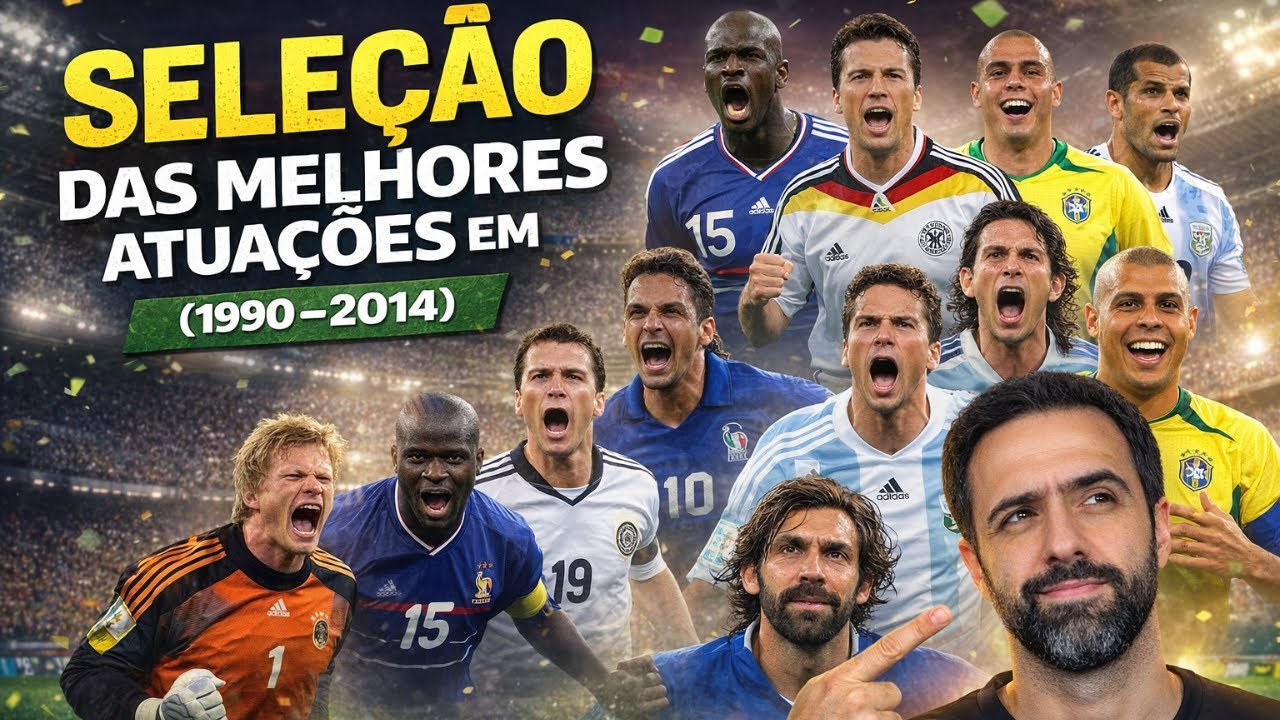 11 Posições e 24 Anos de Copa: Os Melhores de cada posição que EU VI JOGAR