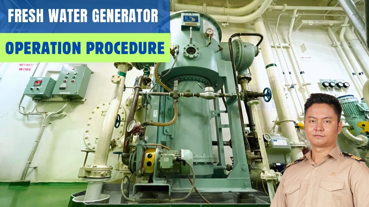 FRESH WATER GENERATOR | Operation Procedures | Marine Engineering | Technical Vlog : 020