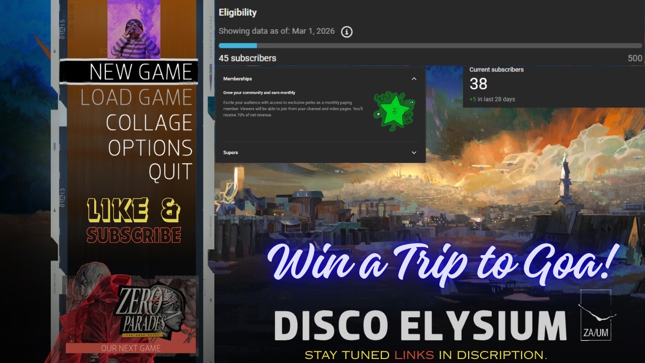 LIVE🔴Help Me 📢ESS| Disco Elysium| Play Train Zen! | Emergency Subscriber Stream🏆