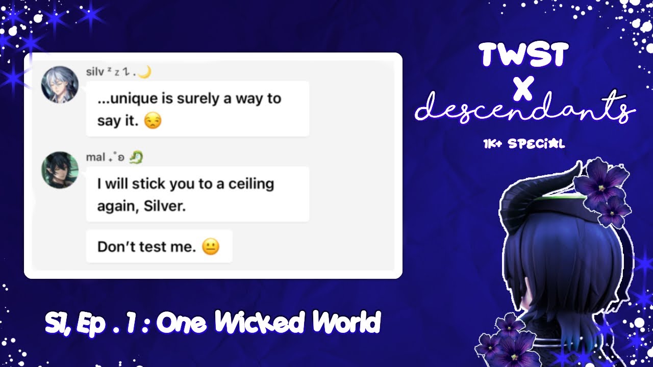 | 🍎 | one wicked world | twst x decendants | 1k special | sxzul | twisted wonderland texts | 🍎 |