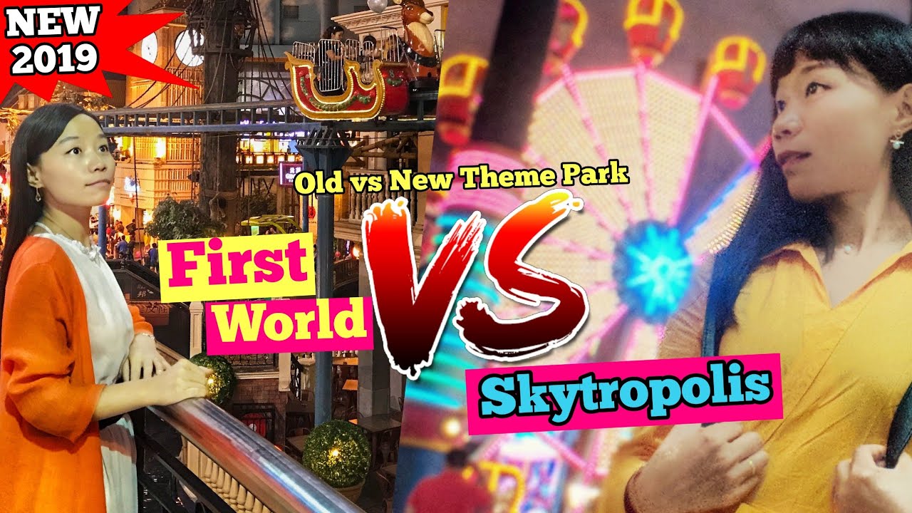 Skytropolis Genting vs First World Theme Park Genting Highland Malaysia [Small Girl Big World]