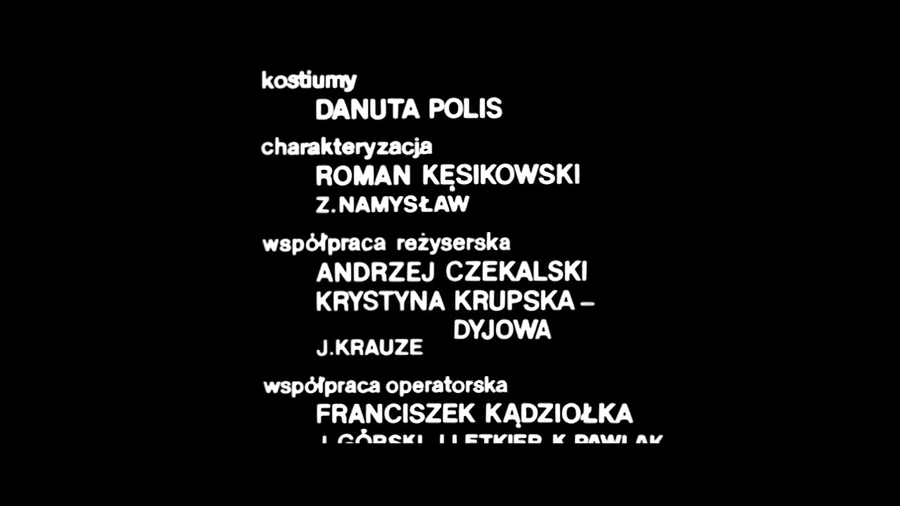 Czterej pancerni i pies - napisy końcowe