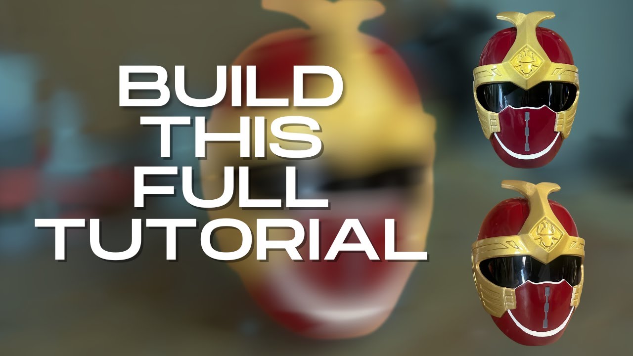 Making The Crimson Power Ranger | 3D Printed Cosplay Mask |