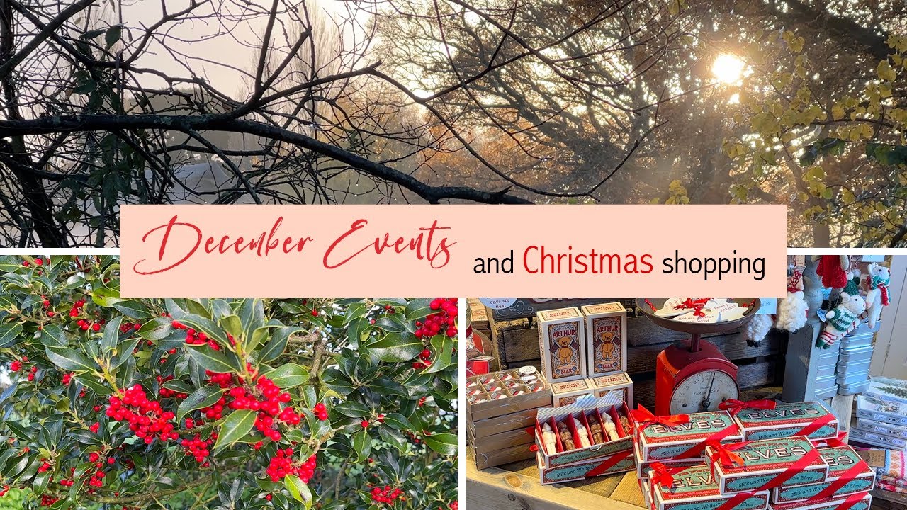 December l Christmas Events l Shopping  l Tree Festival l English artist living in Sussex