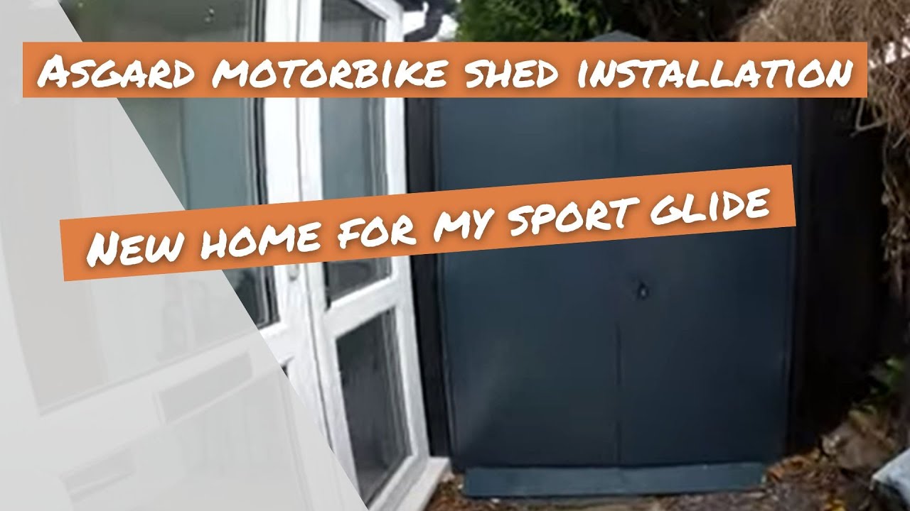 ASGARD MOTORBIKE SHED - INSTALLATION OF MY SPORT GLIDE'S NEW HOME