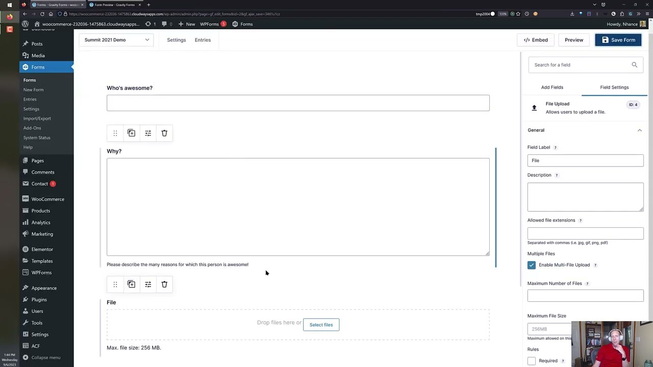 Upload multiple Gravity Forms files to Power Automate