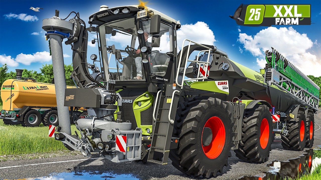 Neues G&uuml;lle-Equipment! CLAAS Saddle Trac im Einsatz  | XXL Farm #72 | FARMING SIMULATOR 25