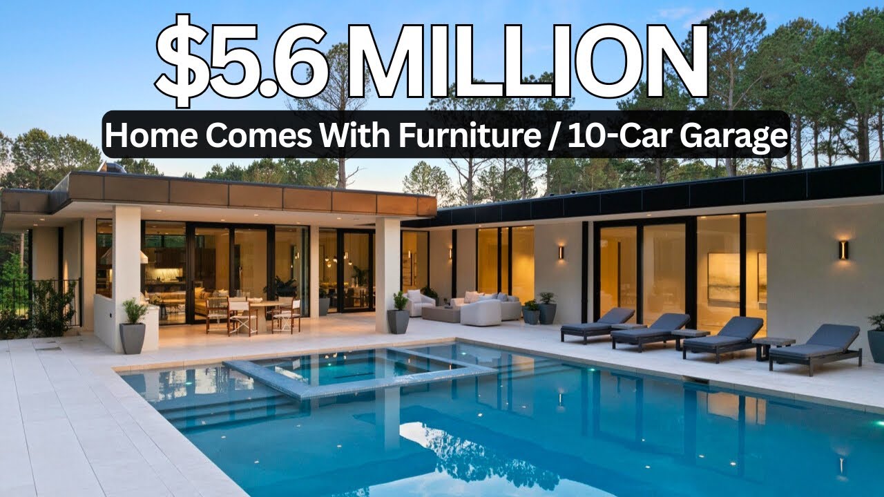$5.6 Million | Comes With Furniture | Gated | 10-Car Garage | Sauna | Gym | Parade of Homes 2025