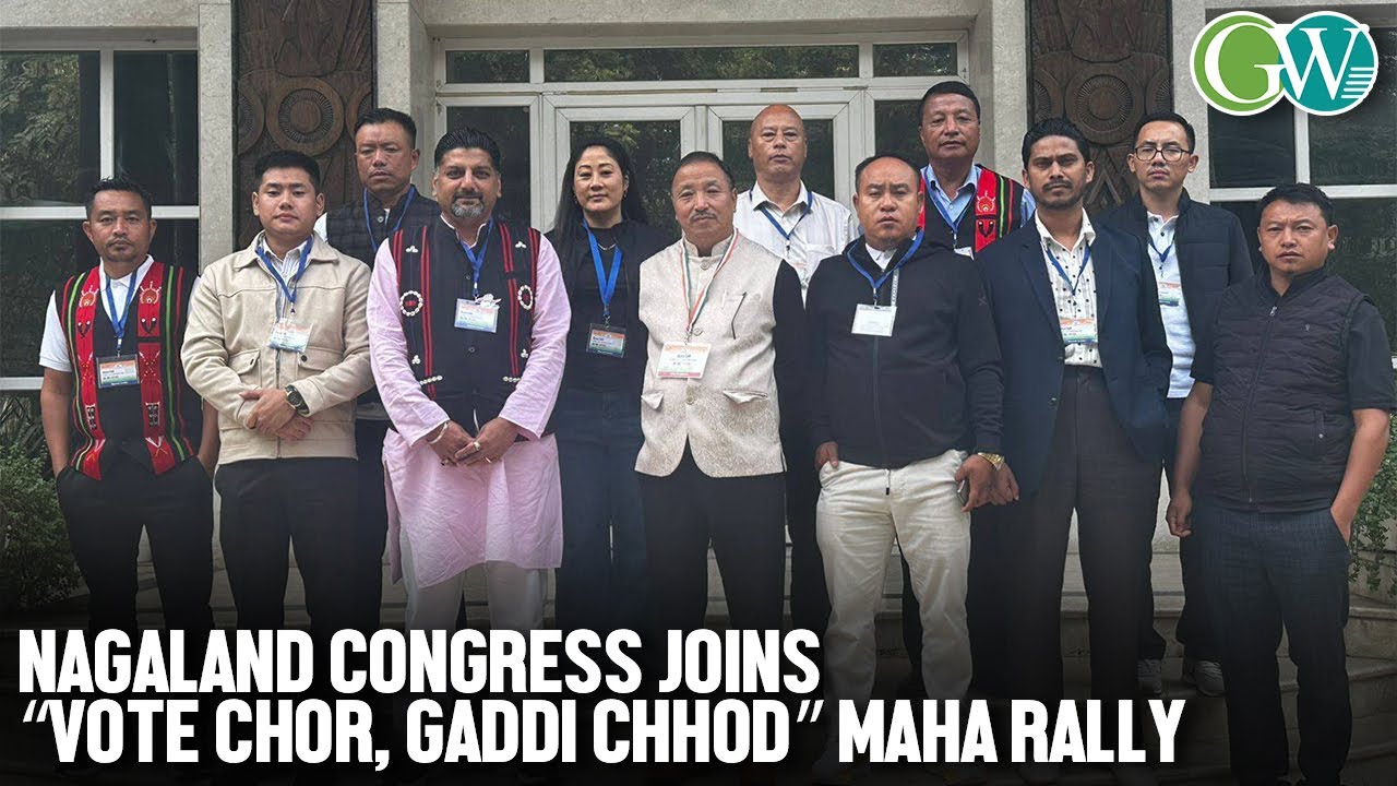 13-MEMBER DELEGATION OF NAGALAND CONGRESS JOINS &ldquo;VOTE CHOR, GADDI CHHOD&rdquo; MAHA RALLY