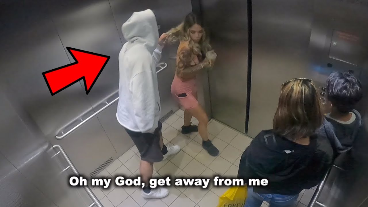 Disturbing A Girl In The Elevator. What Happens Is Shocking (Part 2)