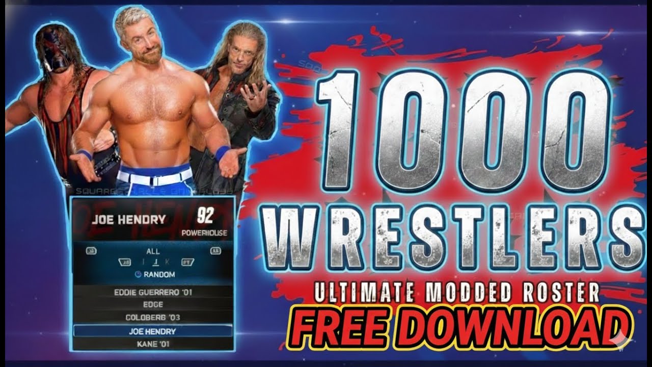 WWE 2K25 INSANE Modded Roster! 1,000 Superstars - 300 Arenas - FREE DOWNLOAD ( NO SOUND ISSUE )