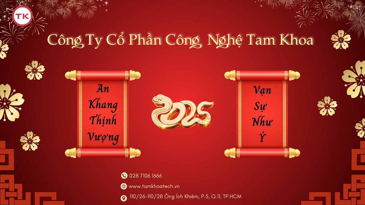 Tam Khoa trang trí đón Tết Ất Tỵ 2025