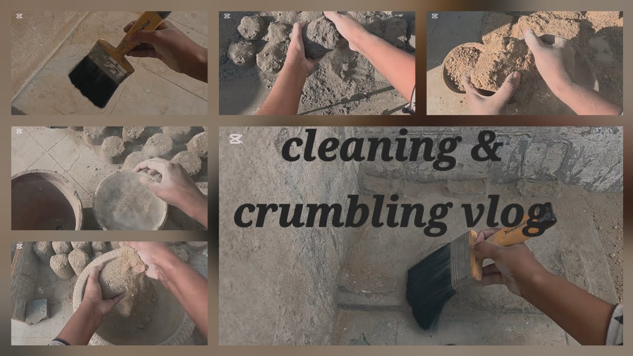 CLEANING  🕐 TIME TEXTURE CRUMBLING ASMR SATISFYING 😌 VLOG 