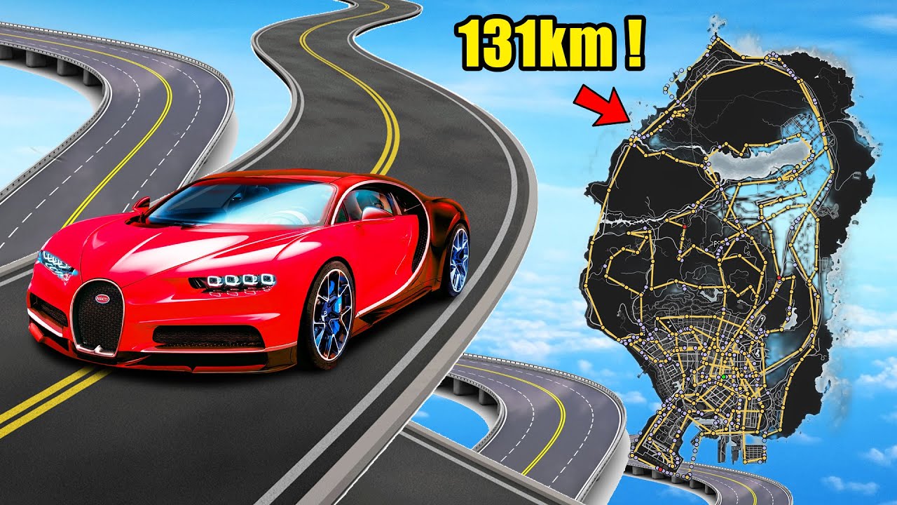 IL A RERECRÉÉ LA COURSE LA PLUS LONG DU MONDE SUR GTA 5 : 131 KM !!!