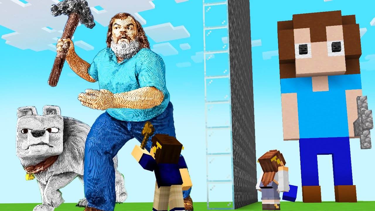 Trapaceei com MINECRAFT FILME na Batalha de Constru&ccedil;&atilde;o!