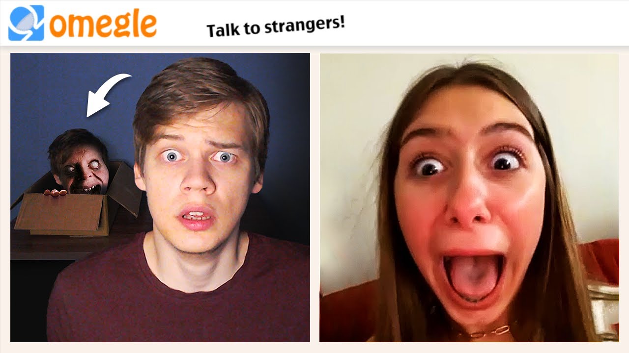 Жуткая голова в коробке НА OMEGLE | Страшный розыгрыш