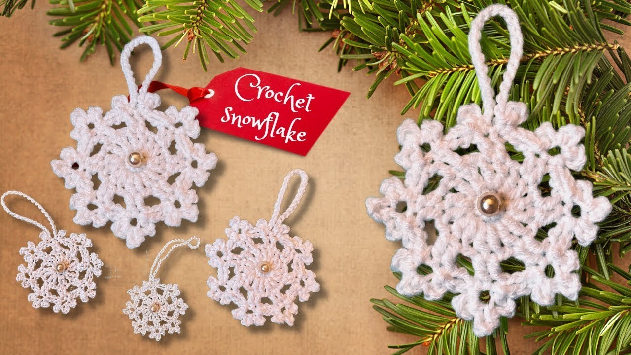 How to Crochet a Snowflake ❄️ Quick and Easy, Beginner Friendly , only 3 rounds and NO STARCH  🌲🧶