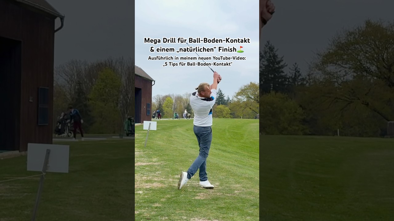 Der Ball-Boden-Kontakt⛳️ - Nur 1 &Uuml;bung entfernt!!! Probiert es aus👍! #golf #golftip  #ballboden