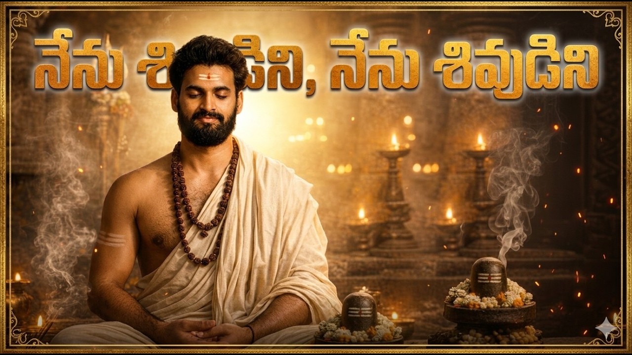 🔱 నేను మనస్సు కాదు… నేను శివుడిని | Shivoham | Nirvana Shatakam Telugu | Powerful Shiva Song