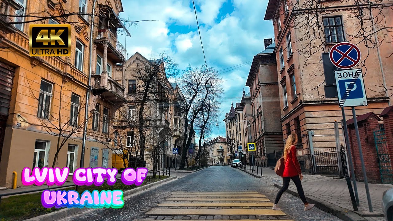 🇺🇦 Львів: Подорож Автомобілем Серед Вузьких Вуличок [4к]