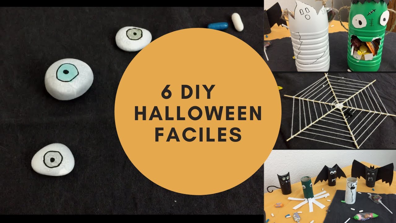 6 DIY pour Halloween 🎃 (facile pour les enfants)