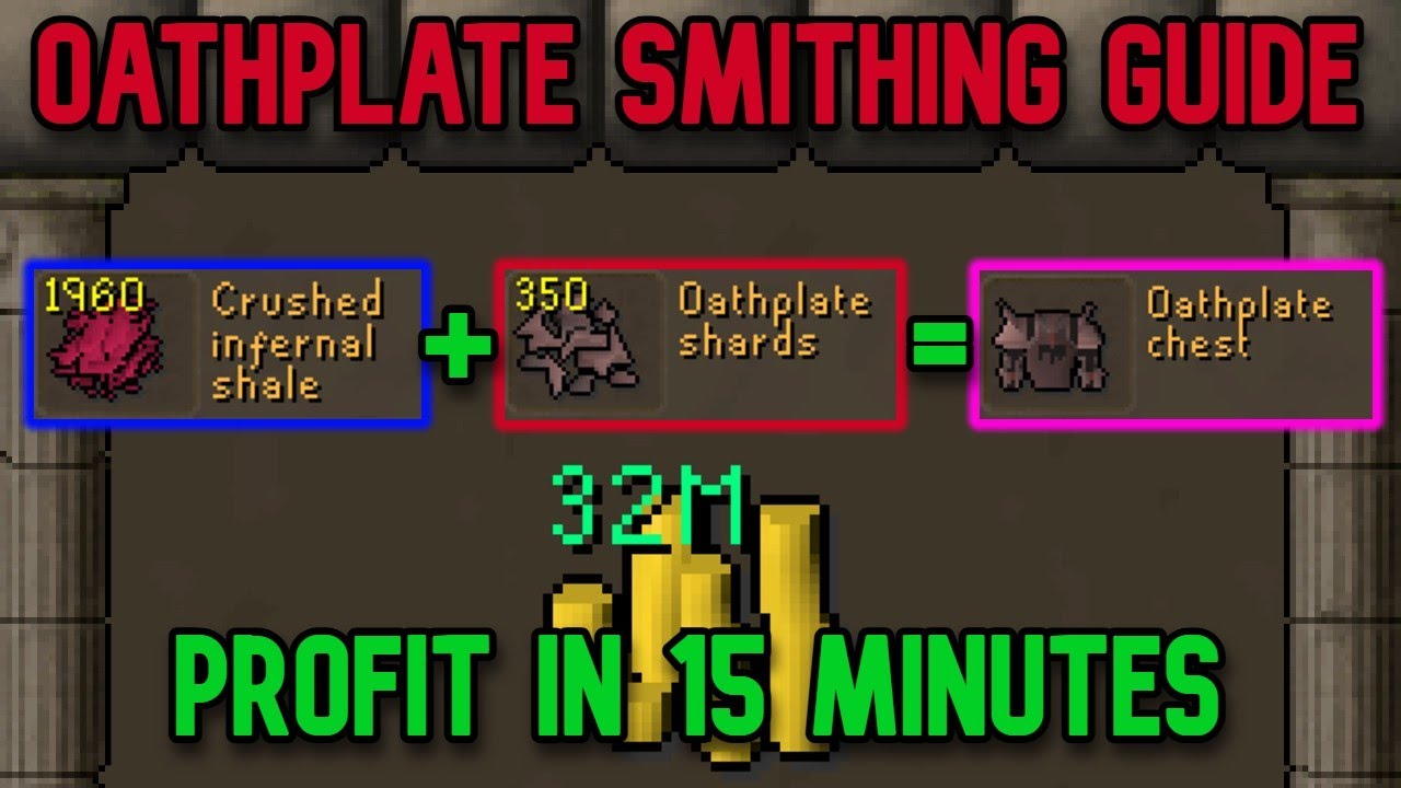 OATHPLATE SMITHING GUIDE - 100M+ PER HOUR ON RELEASE - Yama