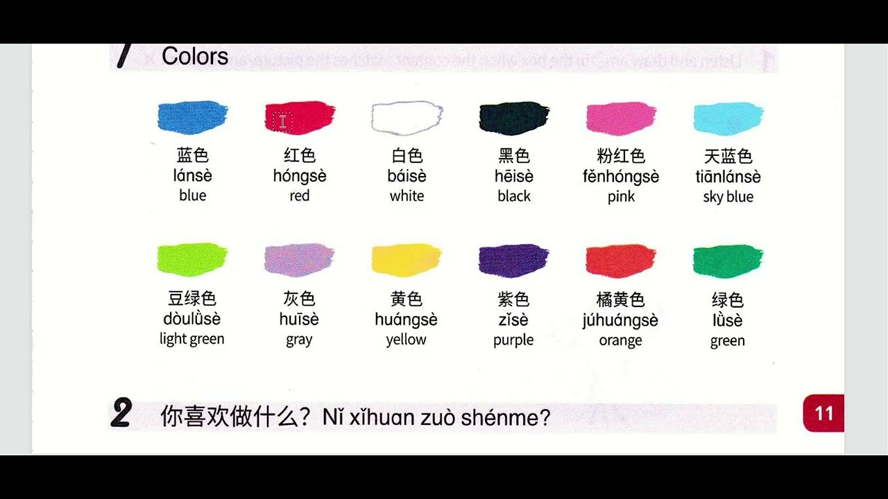 บทที่ 11 你喜欢什么？