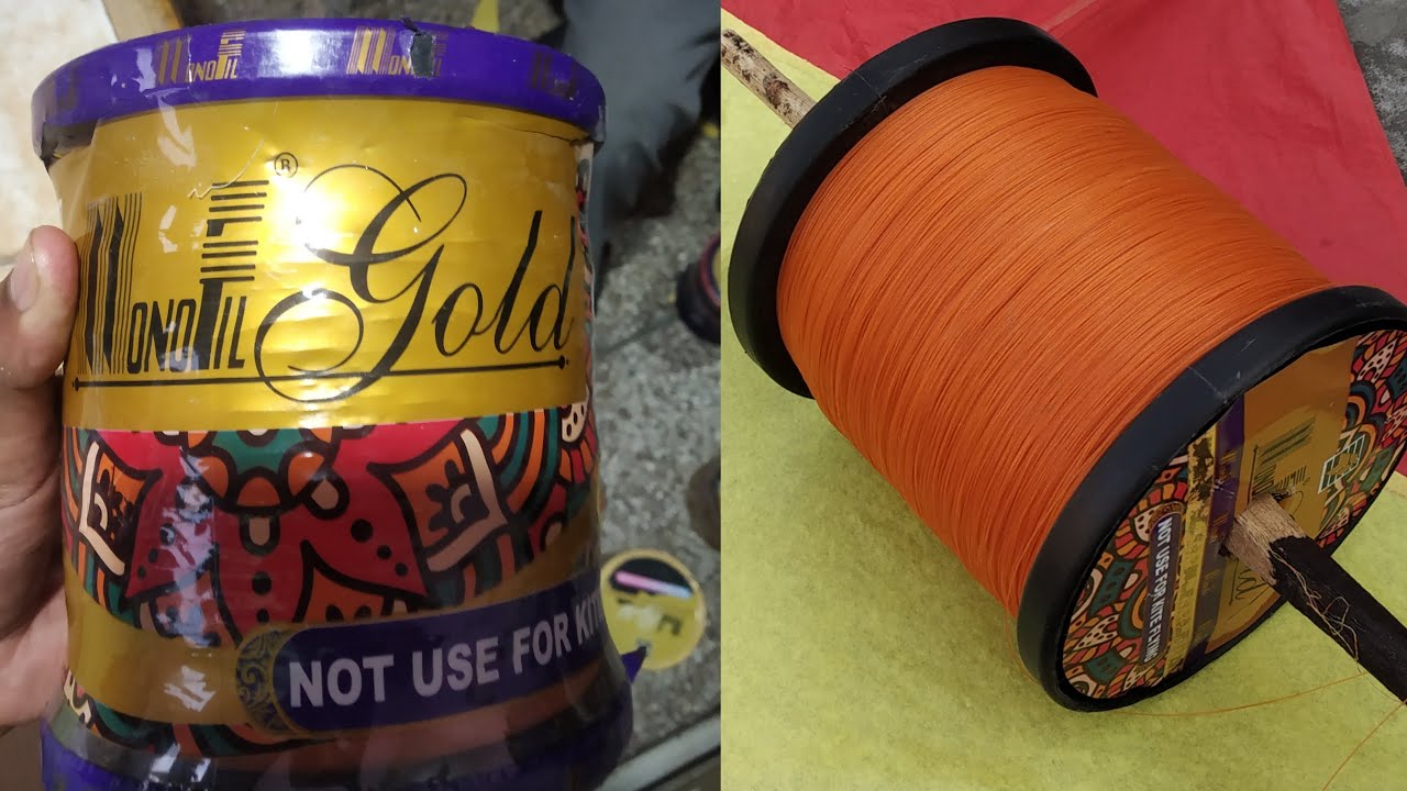 Unboxing Of Monofil Gold with new packing / Best Manjha to cut others kites / best gatu 2022- review