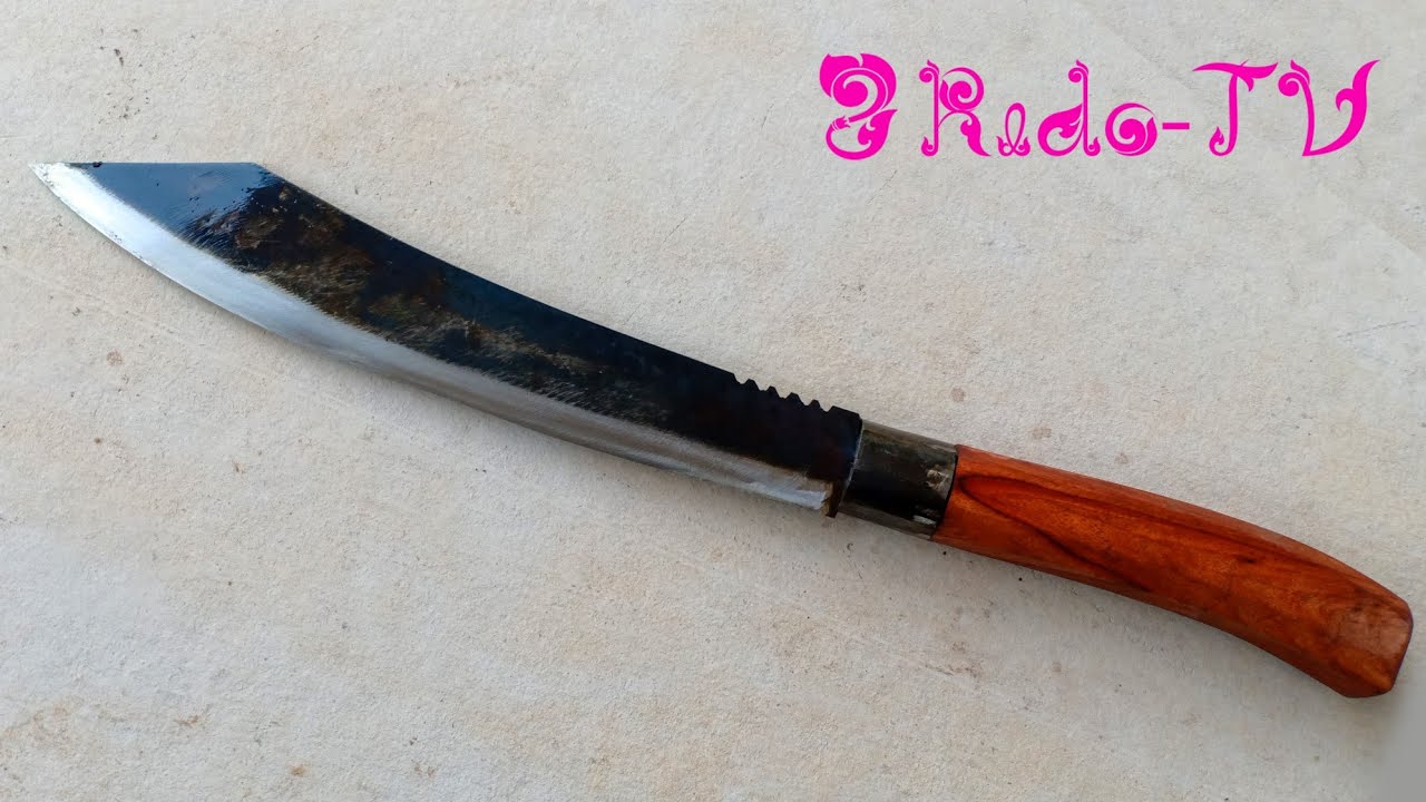 How to Make an Awesome Knife from Old  Piece of Steel by our Village Blacksmith @RedoTV