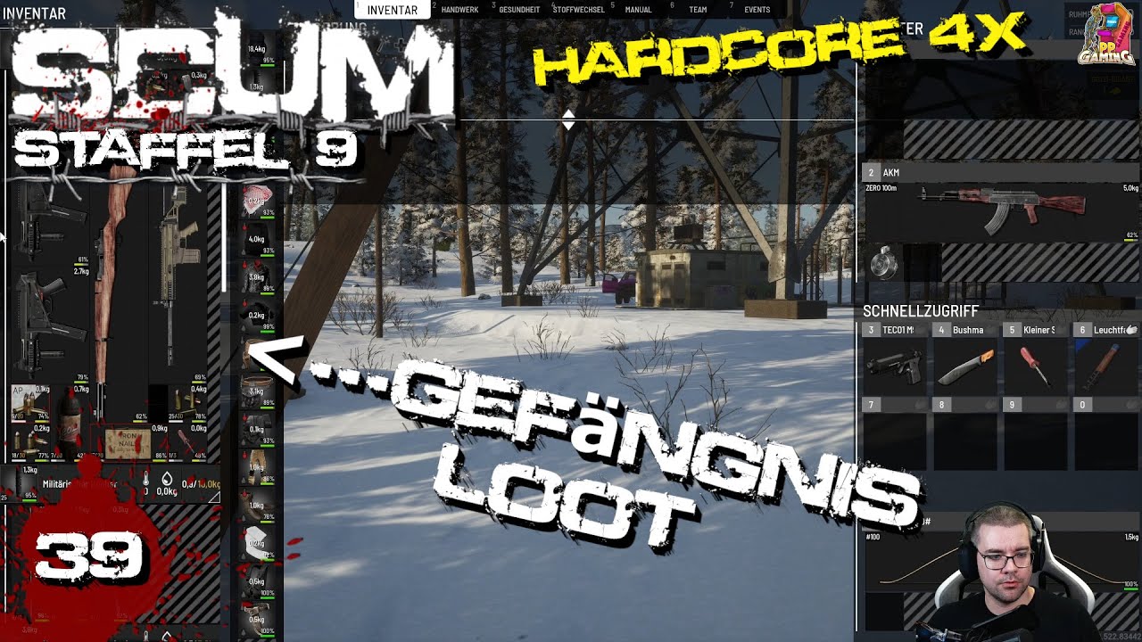 SCUM 📺 [39] Gefängnis Loot ist immer gut [ Hardcore V0.95 Staffel 9 Deutsch ]
