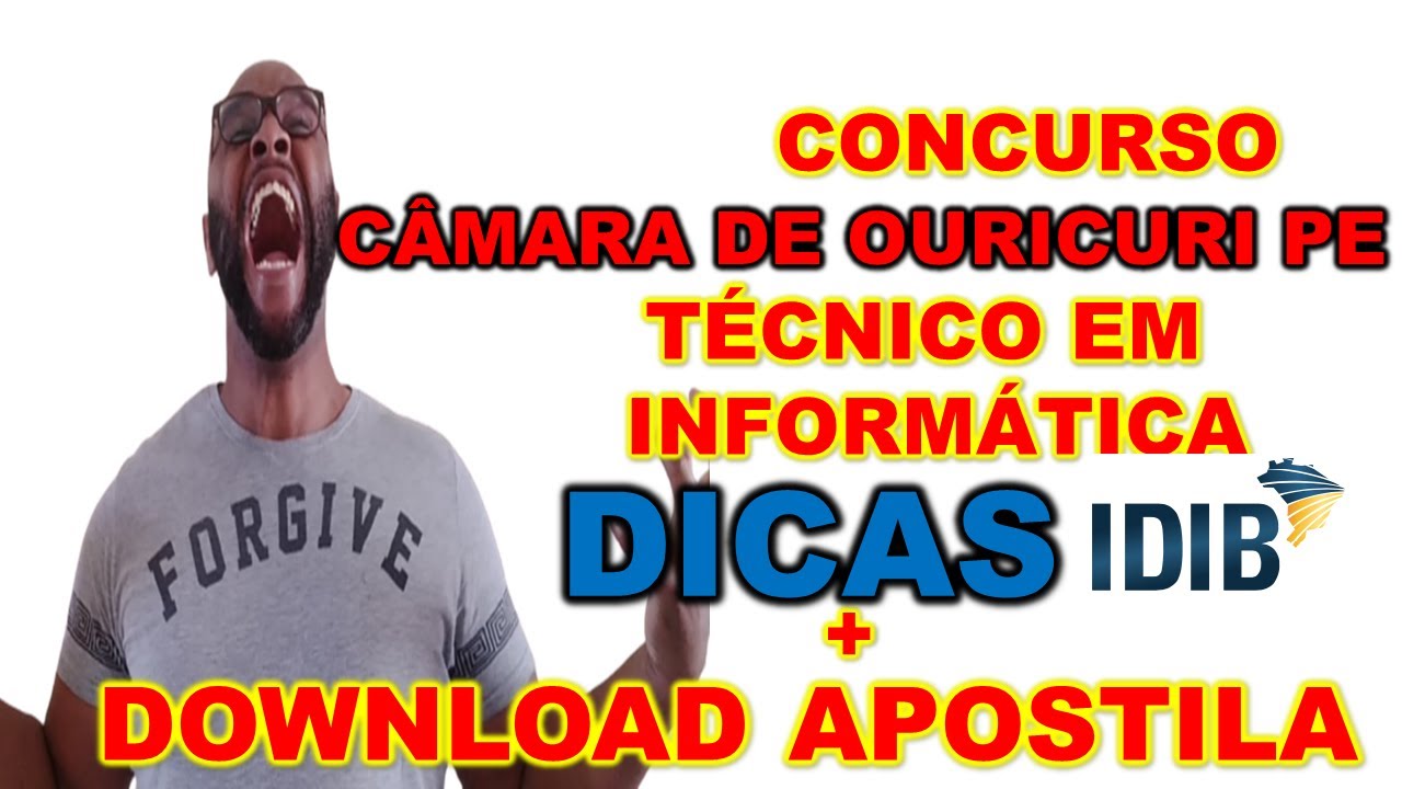 Concurso C&acirc;mara de Ouricuri T&eacute;cnico em Inform&aacute;tica VEJA ESSE ALERTA #IDIB de APROVADO EM CONCURSO