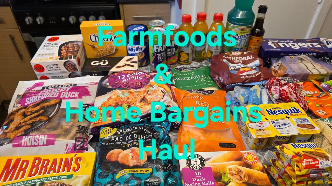 | Farmfoods & Home Bargains Haul | Snack Haul | With Prices | Family Of 7 |