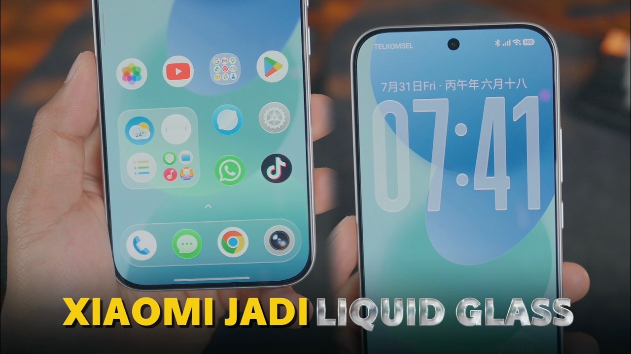 Ini Baru Keren!!🔥 Tema Xiaomi HyperOS 3.0 Tampilan Liquid Glass