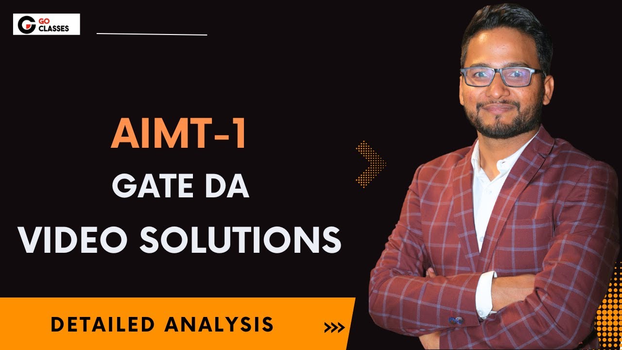 AIMT -1 Solutions | GATE DA 2026  | Complete Analysis| Sachin Mittal