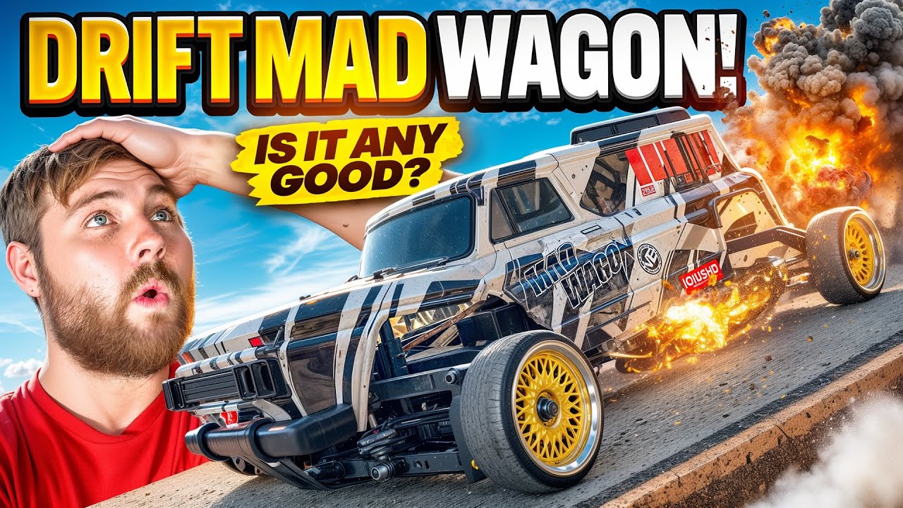 New Kyosho Drift Mad Wagon Unboxing and Bashing!