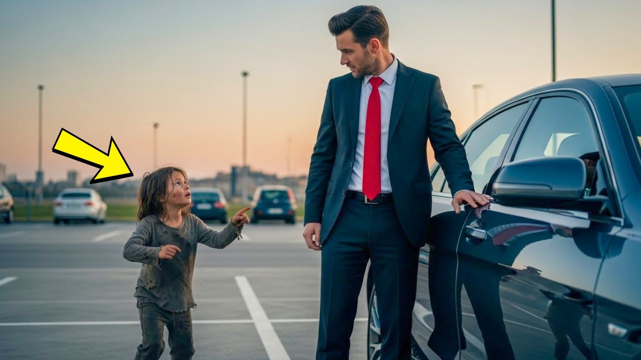 PODÍVEJ SE POD AUTO! — VYKŘIKLA CHUDÁ DÍVKA… MILIONÁŘ ZŮSTAL V ŠOKU!