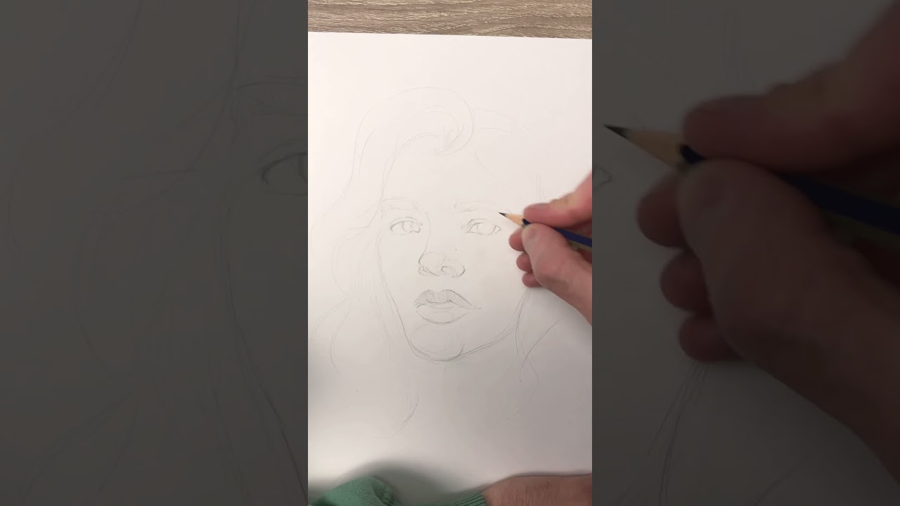 drawing portait sketch Hloya