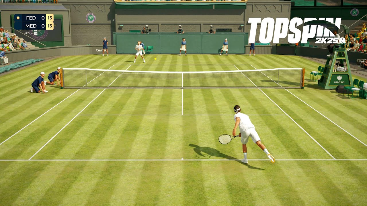 Top Spin 2K25 - Roger Federer Vs Daniil Medvedev I Wimbledon I Legend Difficulty (PS5)