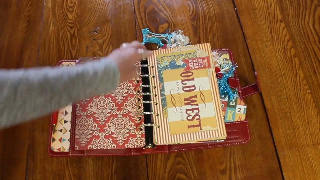 How I set-up my Franklin Classic Vintage Aurora Red Binder/Planner