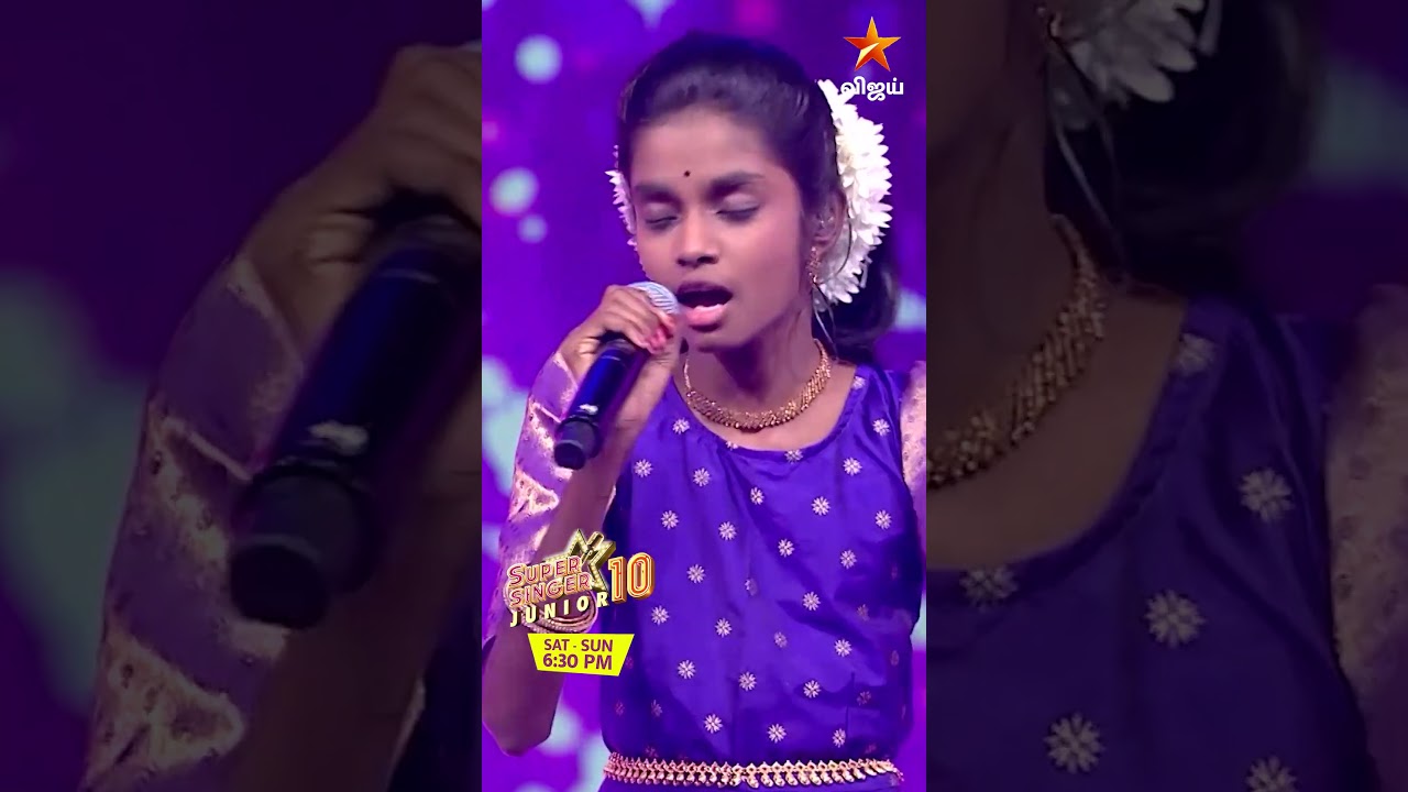 Kalyana Thaen Nila Song by #Sarasruthi 😍🫶 |  Super Singer Junior 10