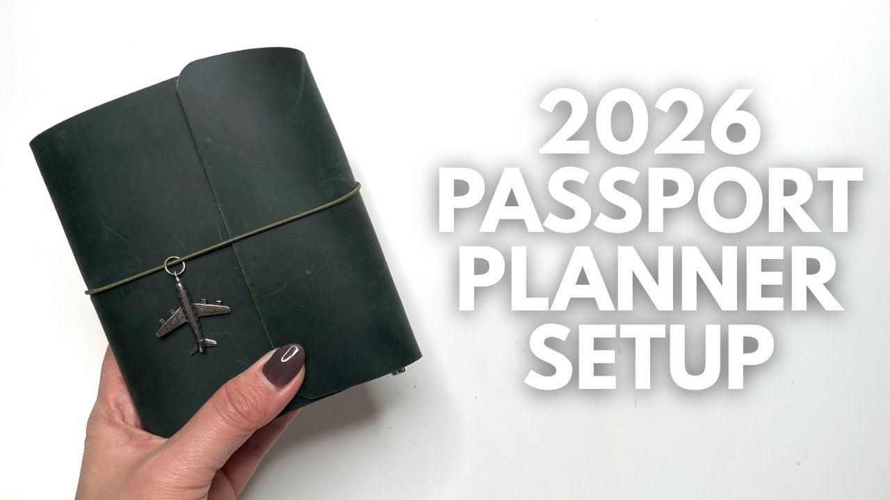 2026 PASSPORT PLANNER SETUP // How I'm reusing a notebook as my planner! #plannersetup