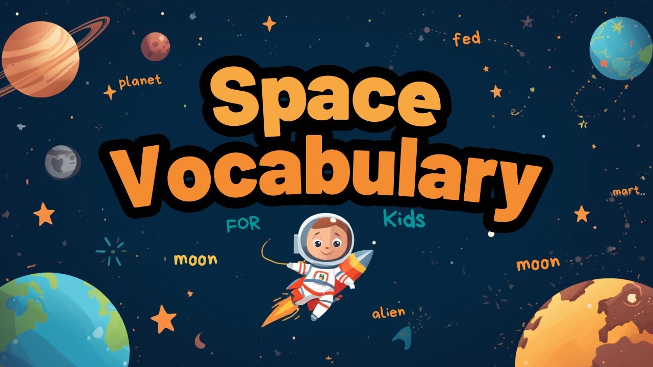 Learn Space Words 🪐✨ | Planets, Stars & More | Fun Learning Video